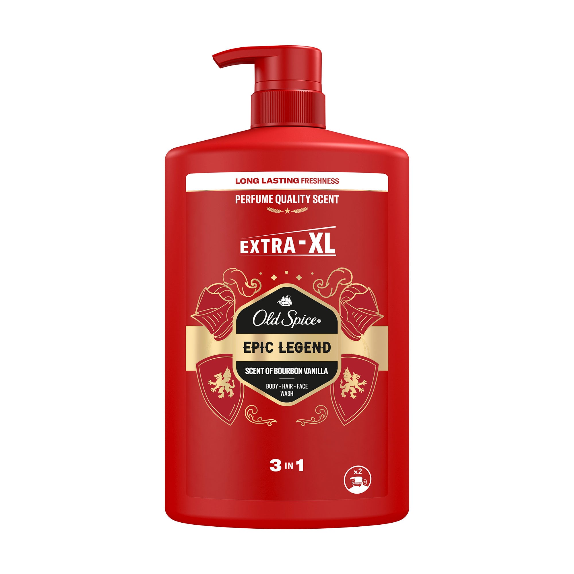 Чоловічий гель-шампунь для душу 3 в 1 OLD SPICE Epic Legend, 1 л